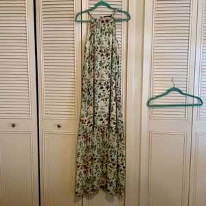 Doe & Rae High Neck Floral Maxi Dress